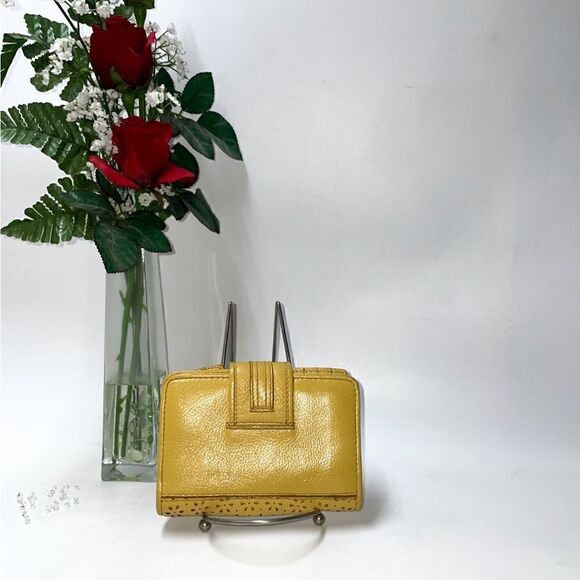 Brighton Tooled Leather Flower Pattern Wallet - Picture 2 of 10